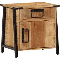 vidaXL Nachtkastje 40x30x42 cm massief mangohout