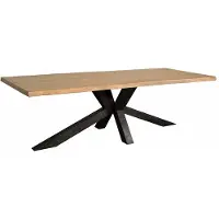 Tower Living Sovana Live-edge dining table 200x100 - top 5 (Naturel, 200x100x78cm)