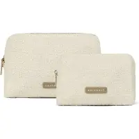 Suitsuit Toilettas Dames - Toilettassen set - Toilettas etui - Make up organizer set - Make up tasje - Fusion Beauty Set - Beige
