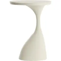 Light & Living Bijzettafel 40x33x61 cm MACAU mat crème (Wit, 40x33x61cm)