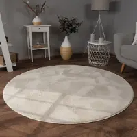 Paco Home Woonkamer tapijt kunstbont pluche hoogpolig shaggy zacht verkrijgbaar in verschillende kleuren 80 cm Rund