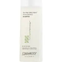 Giovanni Tea Tree Triple Treat Shampoo - Koelende Pepermunt, Eucalyptus & Rozemarijn, Versterkt & Vernieuwt Haar