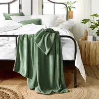 De Witte Lietaer Plaid Snuggly Khaki-150 x 200 cm