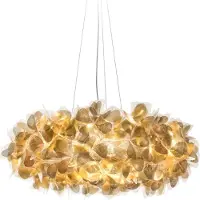 Slamp Hanglampe , Clizia Mama Non Mama, dimbare, Goud / Messing, Woonkamer, Kunststof, Designer