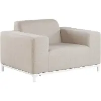 Beliani ROVIGO - Fauteuil-Beige-Polyester