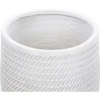 Beliani LIVADIA - Bloempot - Off-white - Vezelklei