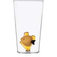 Ichendorf Milano Marine Garden longdrinkglas gele vis + amber zeewier