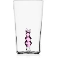 Ichendorf Milano Animal Farm longdrinkglas roos konijn