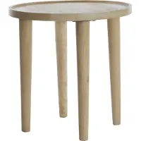 Light & Living bijzettafel Ø45x45 cm qiano mango hout naturel