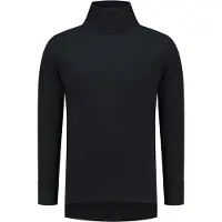 JS Thermoshirt lange mouw met col - Zwart - Maat S