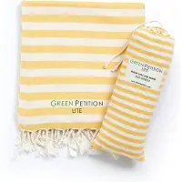 Green Petition - Mare Ochre - Fouta Strandlaken - geel - 170 x 90