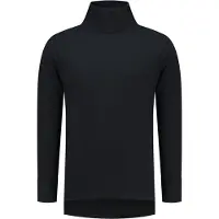 JS Thermoshirt lange mouw met col - Zwart - Maat L