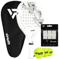 VirtuFit Hybrid Padel Set - Wit - Grijs