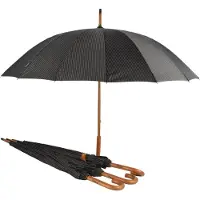 Discountershop Paraplu - Lichtgewicht Paraplu Met Houten Handvat: Windbestendig Met 16 Banen | Diameter 102cm | Voor Outdoor Avonturen