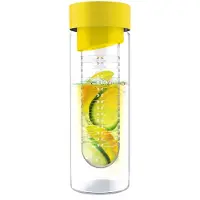 Asobu Flavour It drinkbeker - glas - incl fruitinfuse - 480 ml - geel