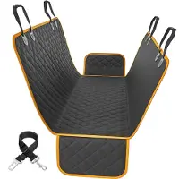 Strex Hondendeken Auto Achterbank en Kofferbak - 137 x 147 CM - Beschermhoes - Hondenkleed - Honden Deken Auto Achterbank - Incl. Hondenriem En Opbergzak