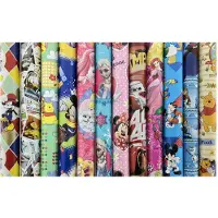 Benza Disney assortiment cadeaupapier inpakpapier voor kinderen - 200 x 70 cm - 5 stuks