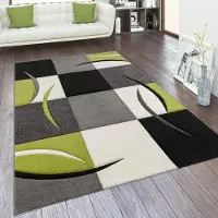 Paco Home Vloerkleed Woonkamer In Versch. Kleuren En Afmetingen Ruitpatroon Strepen 3D-Design Korte Pool 240x330 cm