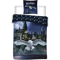 Harry Potter Dekbedovertrek, Hedwig - 140 x 200 + 65 x 65 cm - Katoen
