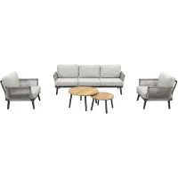 Van der Garde Tuinmeubelen Durban/Mindo stoel-bank loungeset - 5-delig