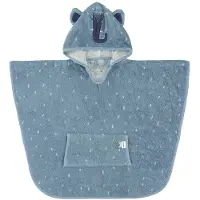 Trixie Poncho - Mrs. Elephant - 100% Biologisch Katoen - Badcape Kind met Capuchon - Met Leuke Details