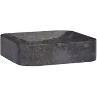 vidaXL Gootsteen 40x40x10 cm marmer zwart