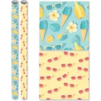 Benza Summer - cadeaupapier inpakpapier - 2 meter x 70 cm - 4 Rollen