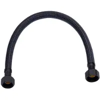 Clou Flexibele aansluitslang 30 cm mat zwart geborsteld 3/8”