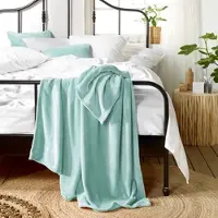 De Witte Lietaer Plaid Snuggly Mint-150 x 200 cm