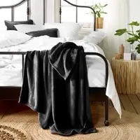De Witte Lietaer Plaid Snuggly Black-150 x 200 cm