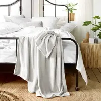 De Witte Lietaer Plaid Snuggly Silver-150 x 200 cm