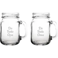 Fusion Gegraveerde Drinkglas 45cl De Beste Opa-De Beste Oma