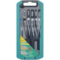 Wolfcraft Set decoupeerzaagbladen | 10-delig | T-schacht | 1 set - 8630000