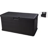Ipae Pro Garden Kussenbox Kunststof 118x59x57cm Zwart zwart Kunststof Kussenbox