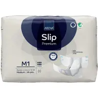 Abena Incontinentie Slip Premium M1 - Eendelig Verband ter Bescherming van Zwaar Urineverlies en (Dunne) Ontlasting - Perfecte Aansluiting door Flexibele Sluitstrips - 26 Stuks