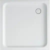 Alvoro Basic Douchebak Vierkant 80x80x4cm Acryl Wit - Acryl - Douche, Douchebakken - 5404024101098