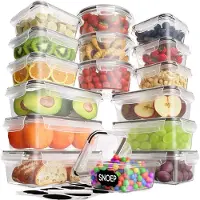 Strex Vershoudbakjes - Meal Prep Bakjes - Luchtdicht - 18 Delige set (18 stuks)