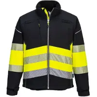 Portwest Pw375 - Pw3 Hi-vis Softshell Jack (3l) Klasse 1 | Maat: L