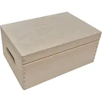 Zeller Present Zeller Opbergkist - Hout - Met deksel - L 30 CM x B 20,1 CM x H 13,3 CM