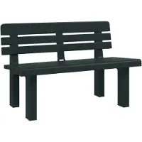 vidaXL Tuinbankje 110x52x71 cm polypropeen groen