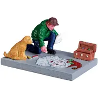 Lemax Kerstfiguur Sidewalk chalk artist