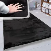 Paco Home Hoogpolig vloerkleed woonkamer kunstvacht superzacht effen 160x230 cm