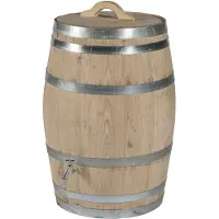 Buitengewoon Boet Houten regenton kastanje 150 l