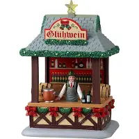 Lemax Gluhwein Booth 12x13x19 cm Kersthuisje