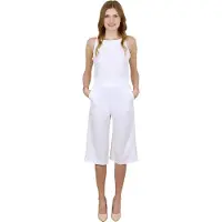 Sarcia.eu John Zack Ecru, elegante jumpsuit, 3/4 pijp