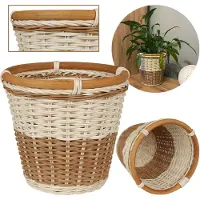 Sarcia.eu Ronde Rotan Mand, Potbedekking 20x18cm