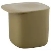 Qualy - Voorraadpot Voedselcontainer 0.6L “FLAT TOP Storage Jar” W100 x L120 x H106 mm 184 gr Groen