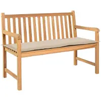 vidaXL Tuinbankkussen 120x50x3 cm oxford stof crèmekleurig