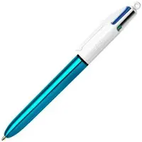 BIC Pen Bic Shine Silver Wit (12 Onderdelen)
