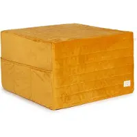 Nobodinoz Sleepover Velvet matras Farniente Yellow